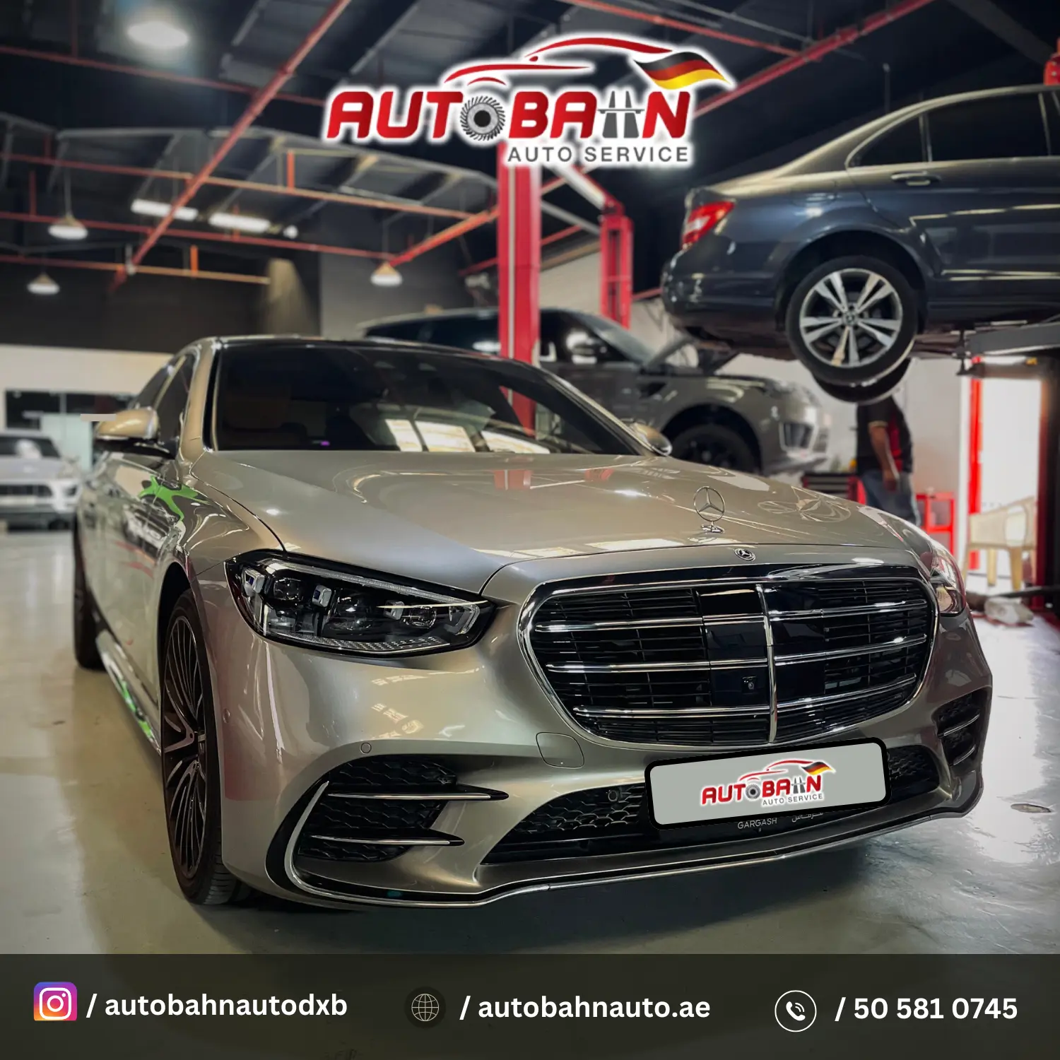 Black Modern Car Service Reminder Notification Instagram Story (1500 × 1500 px) (186)