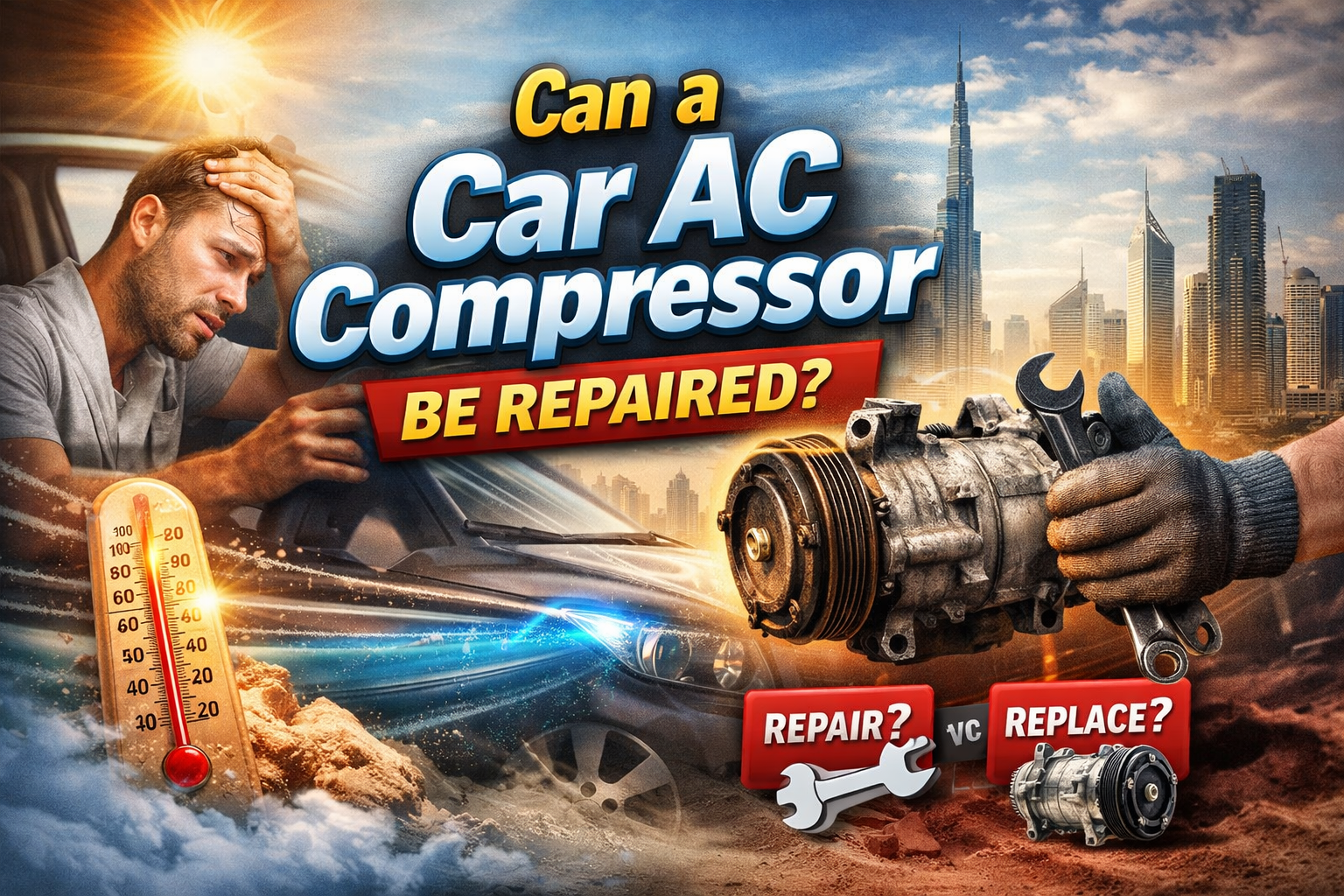 Can a Car AC Compressor Be Repaired?